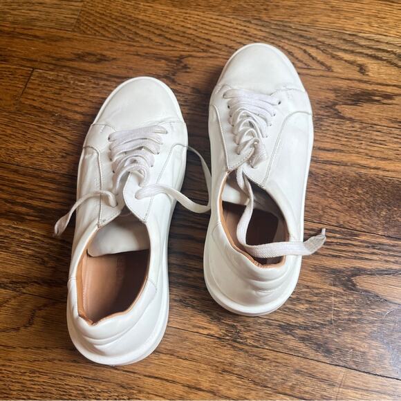 Jil Sander White Leather Sneakers Made in Italy Size 36 - Picture 3 of 7